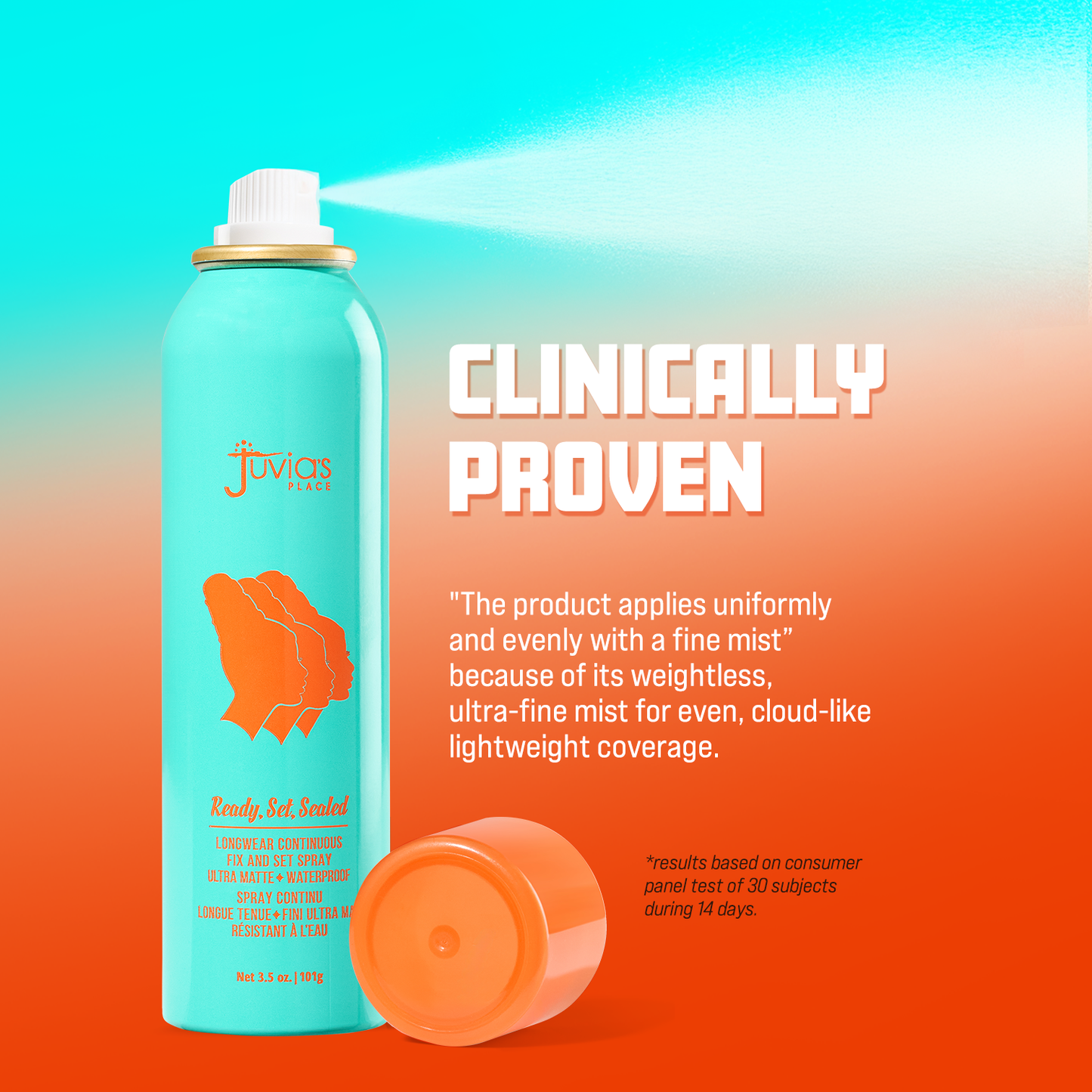 Ready, Set, Sealed Longwear Continuous Fix and Set Spray - Ultra Matte + Waterproof